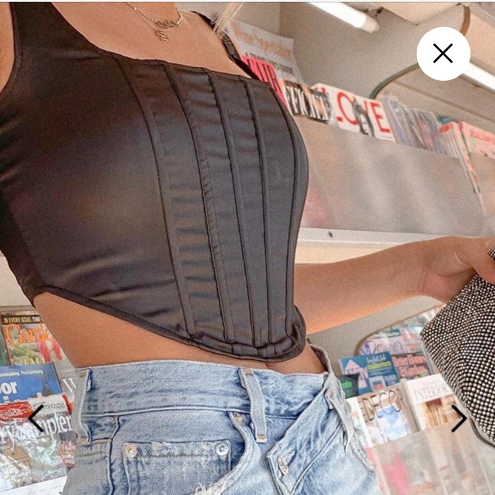 Satin Crop Top